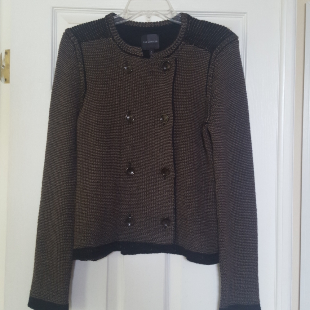 The Limited Wool Blend Sweater Blazer